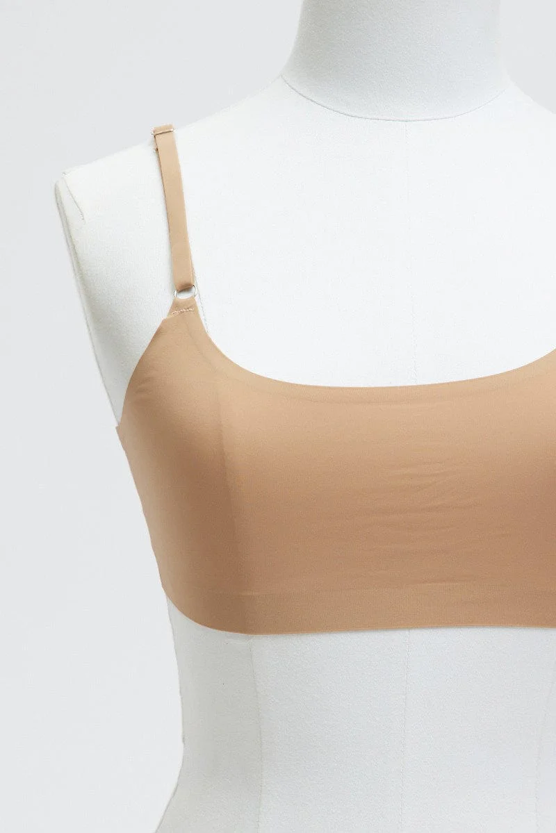 Beige No Wired Lingerie Set - Image 3