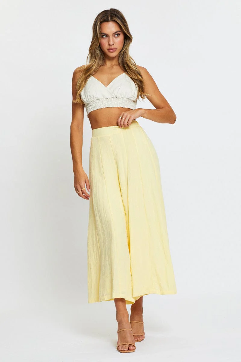 Beige Singlet Top Crop - Image 2