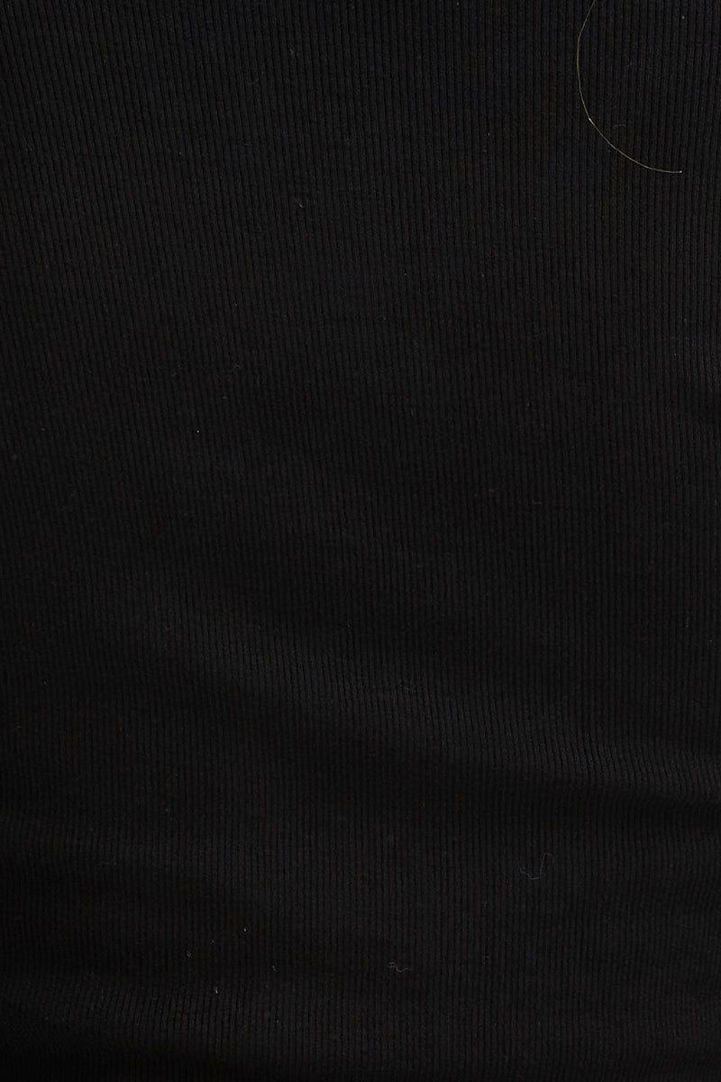 Black Basic Top Ribbed - Image 6