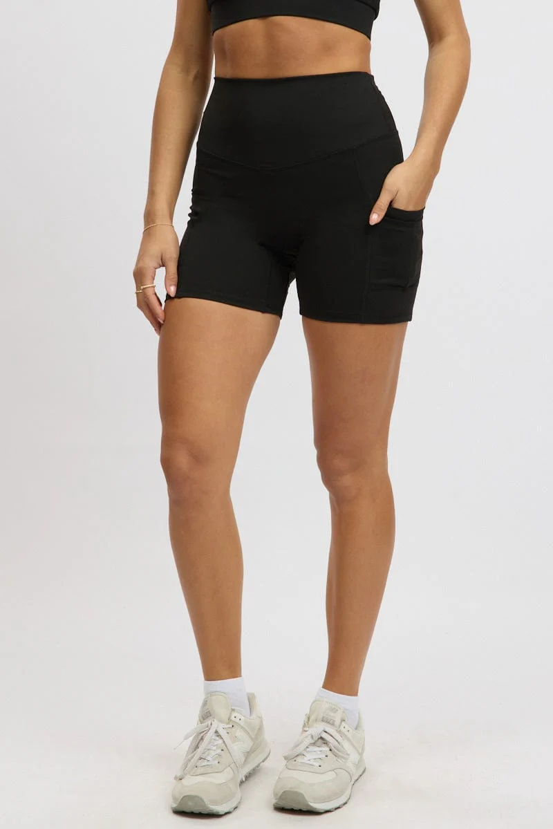 Black Bike Shorts - Image 3