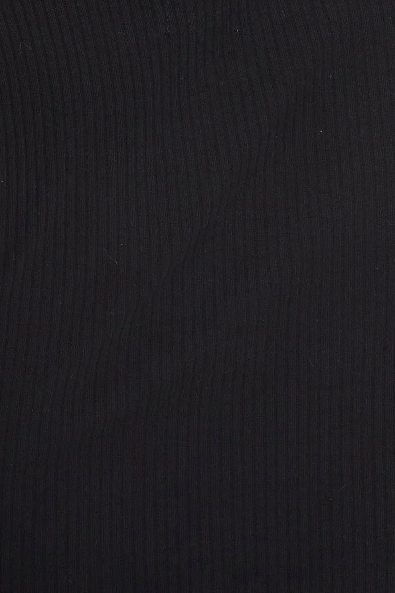 Black Bust Detail Top Long Sleeve - Image 7