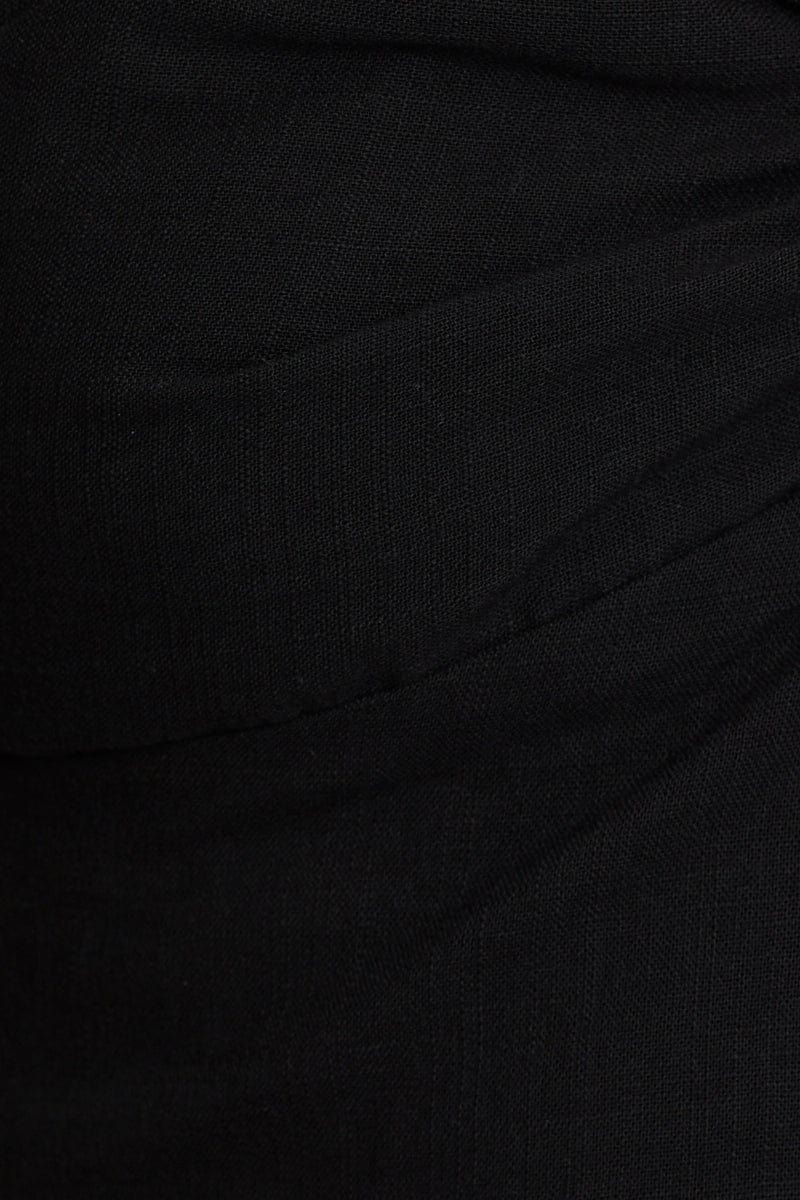 Black Crop Top Short Sleeve Sweetheart - Image 6