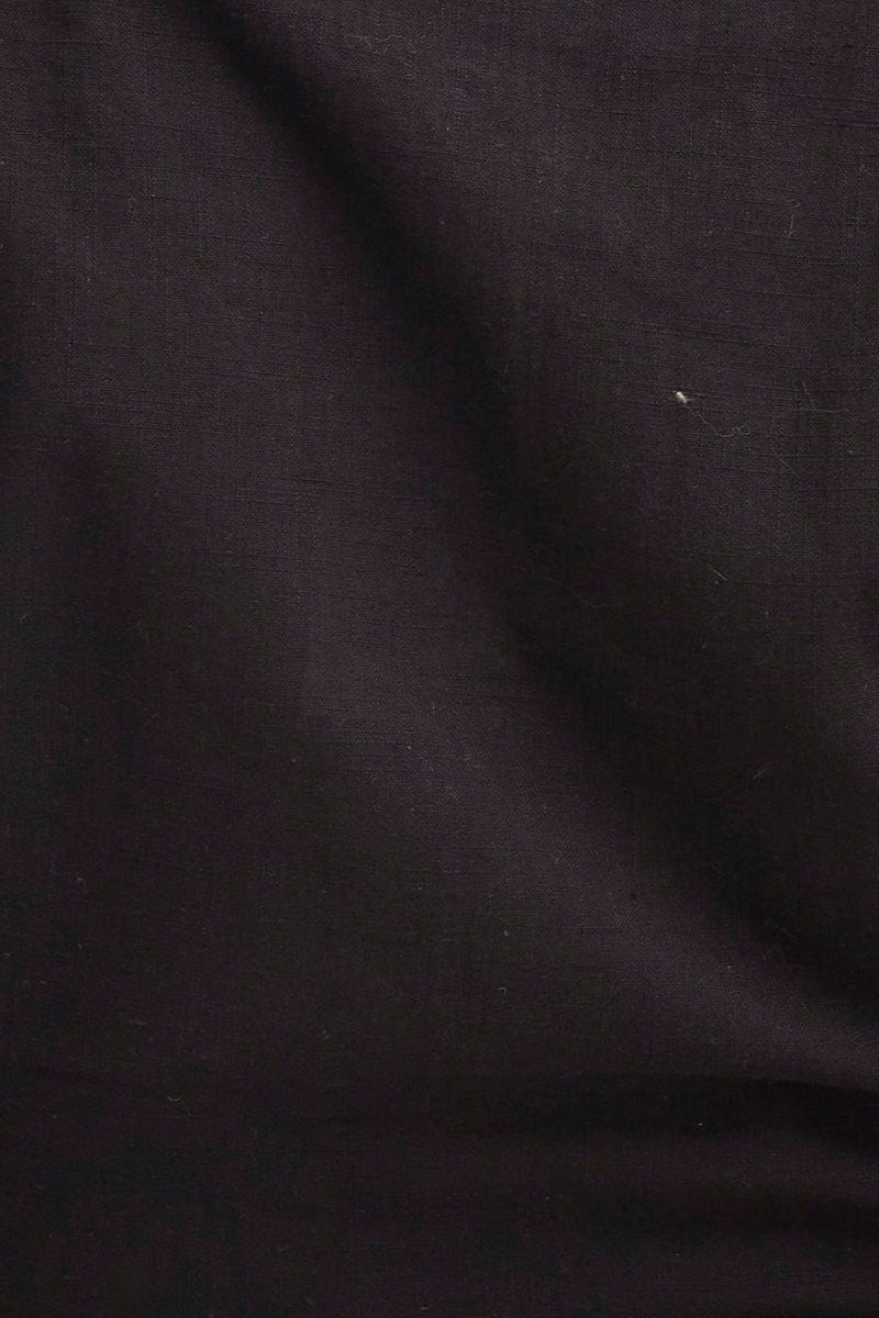 Black Crop Top Short Sleeve Tie Front - Image 6