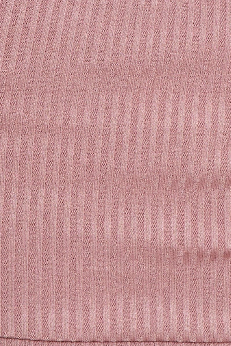 Pink Cropped Lounge Top - Image 3