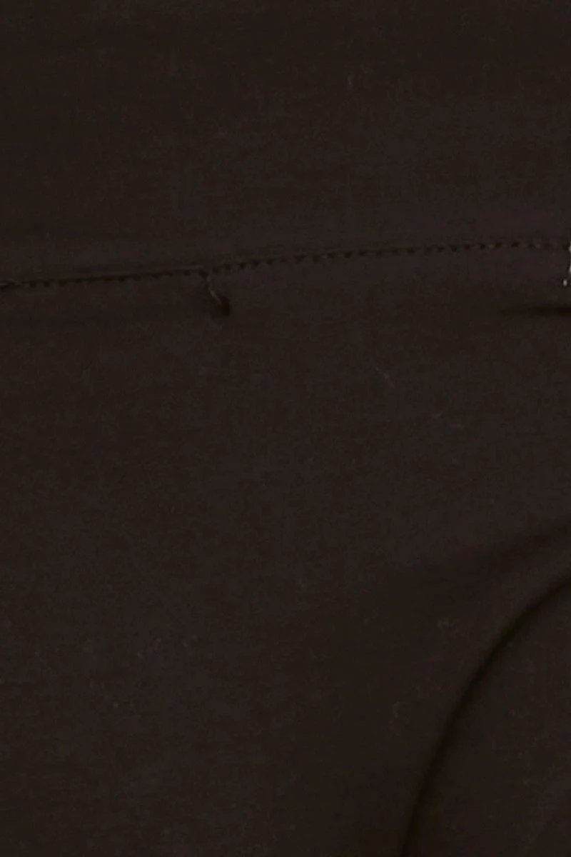Black Full Brief Wide Waistband Detail Cotton Stretch - Image 6