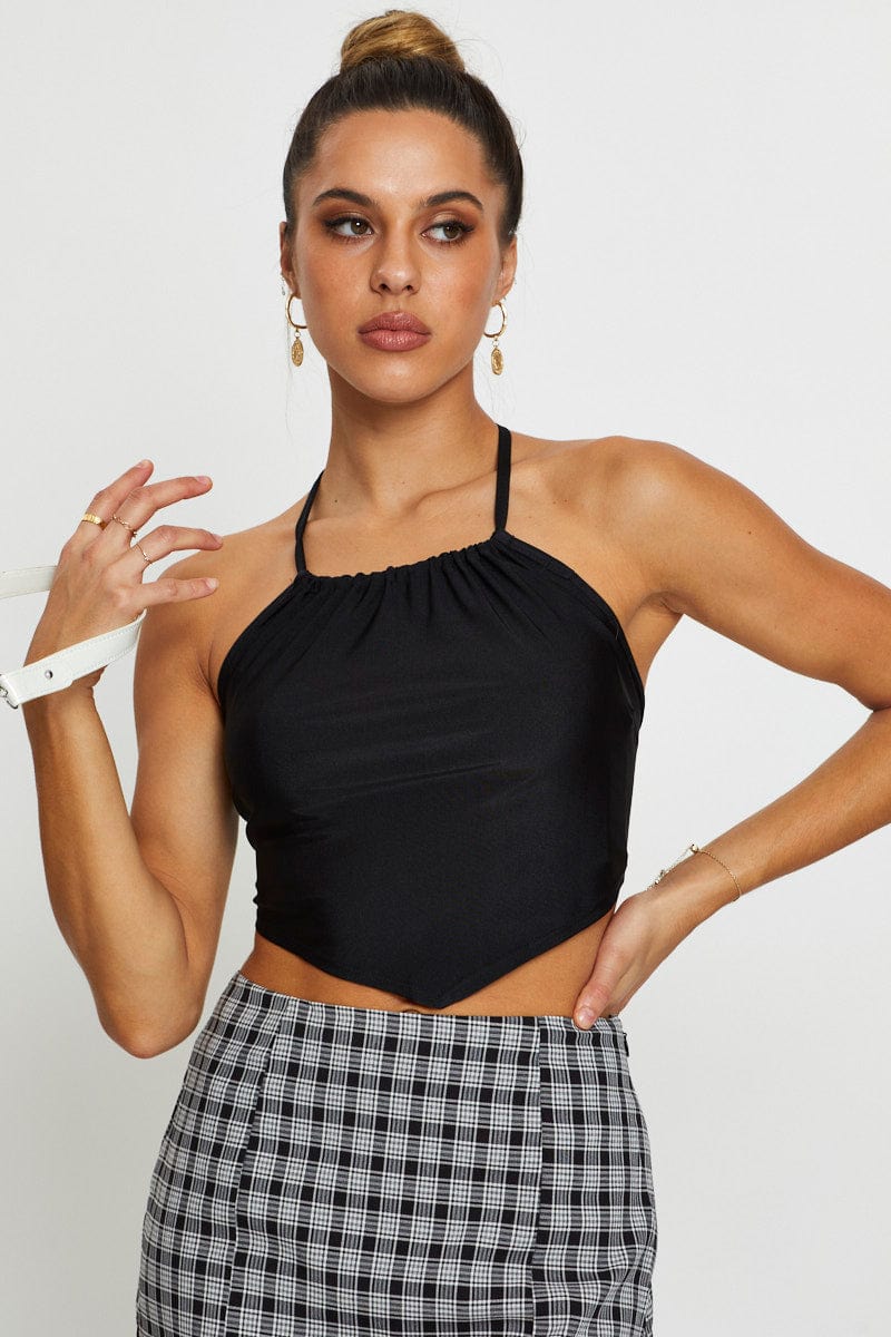 Black Halter Top - Image 2