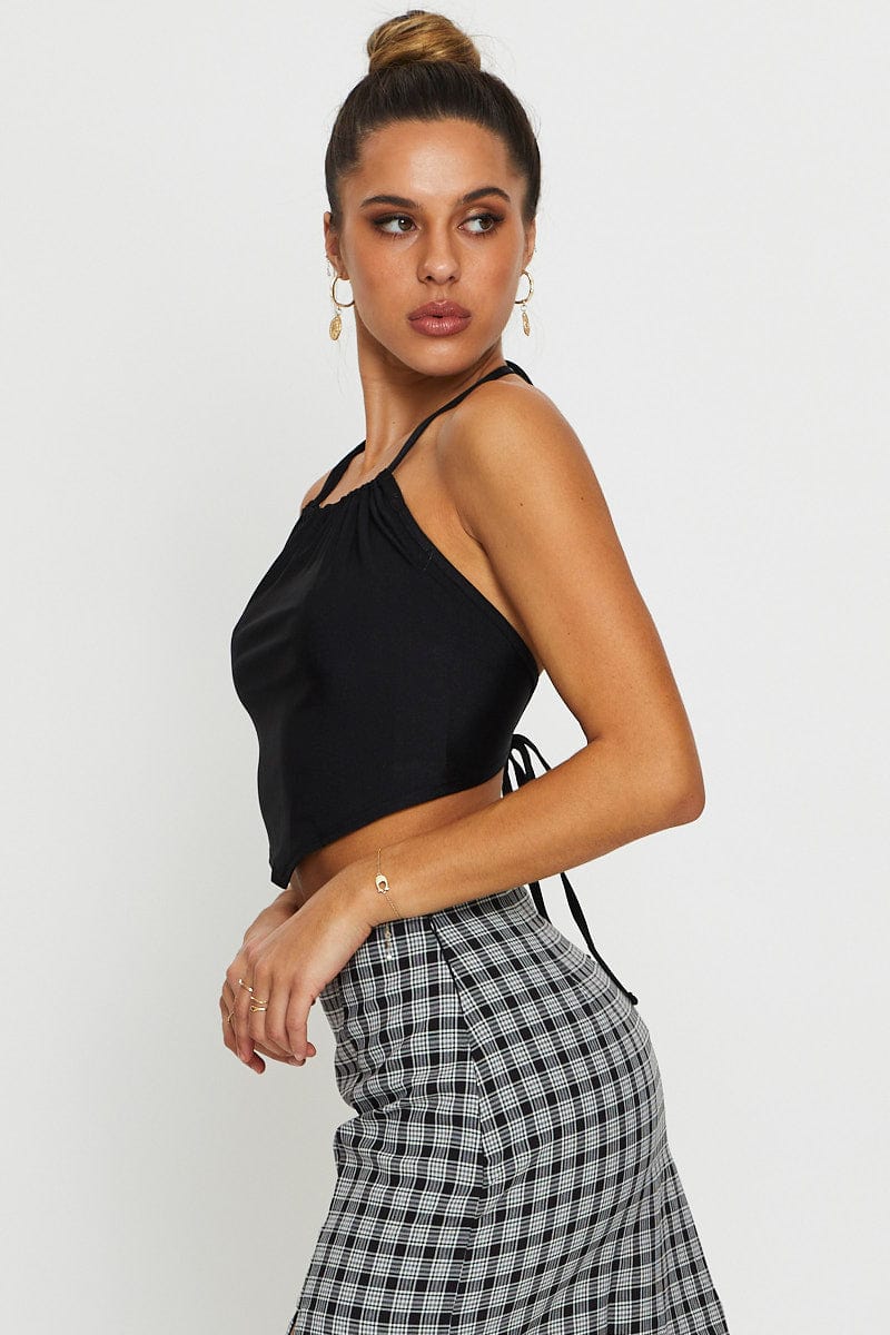 Black Halter Top - Image 4