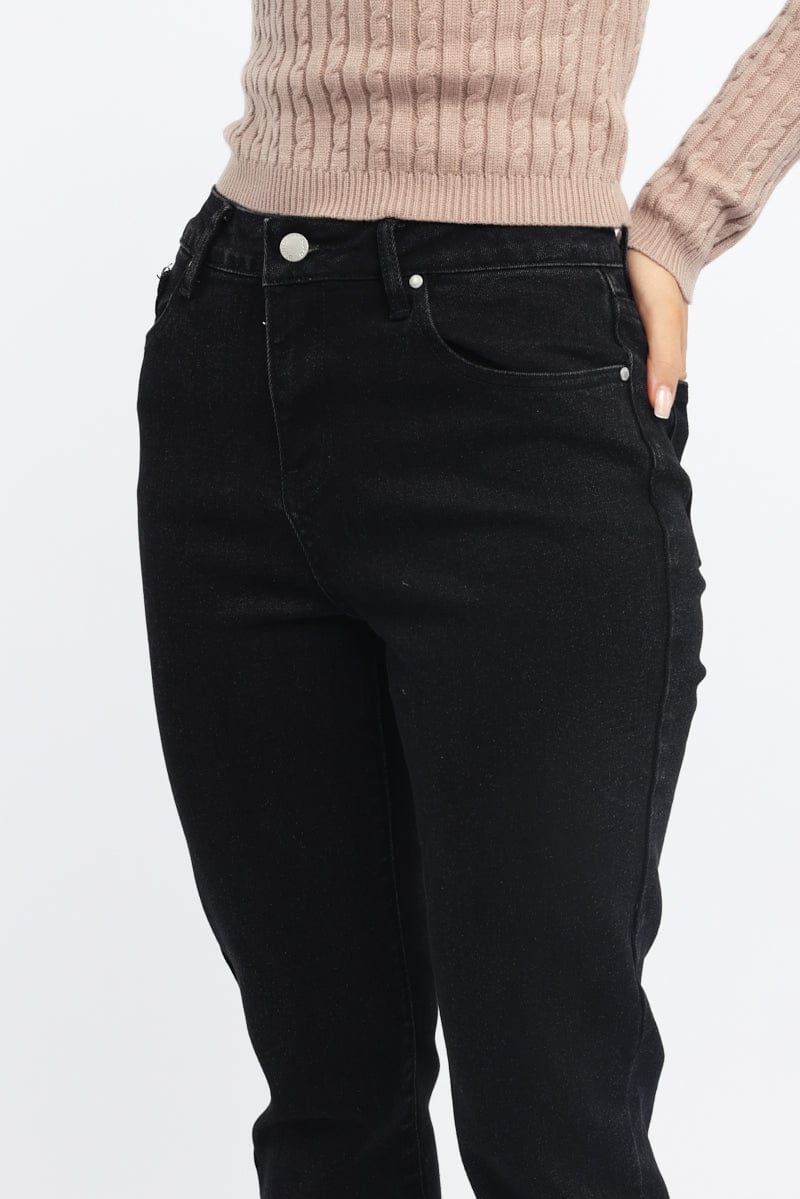 Black Mom Jeans High Rise - Image 5