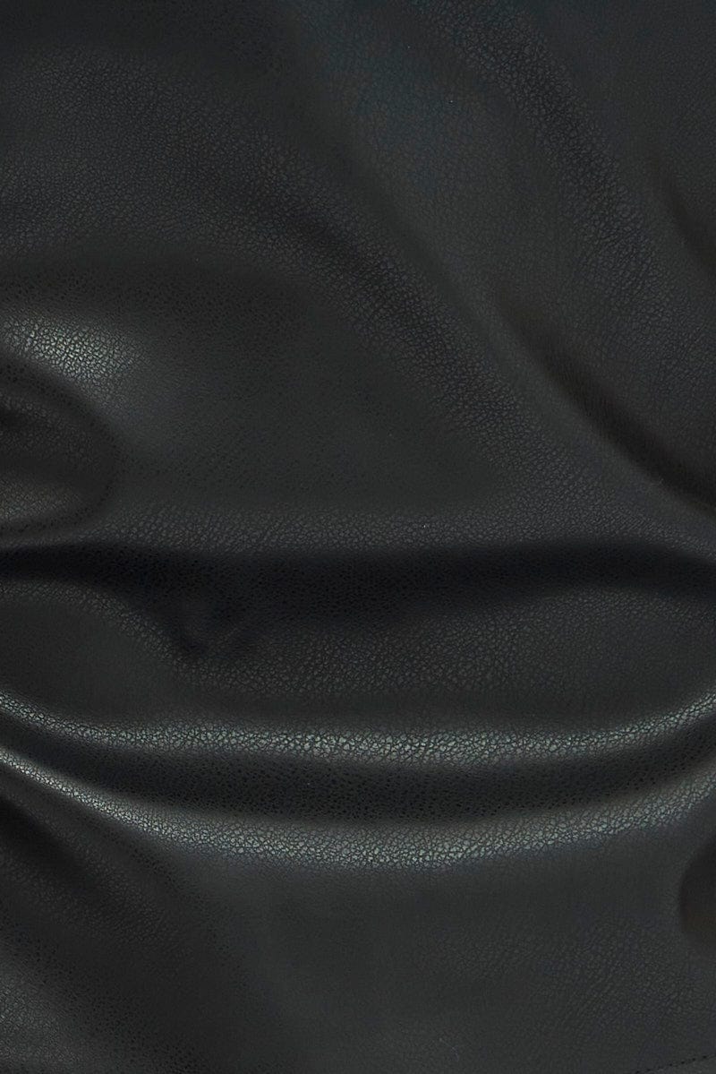 Black PU Corset Sleeveless Strapless Butterfly Top - Image 6