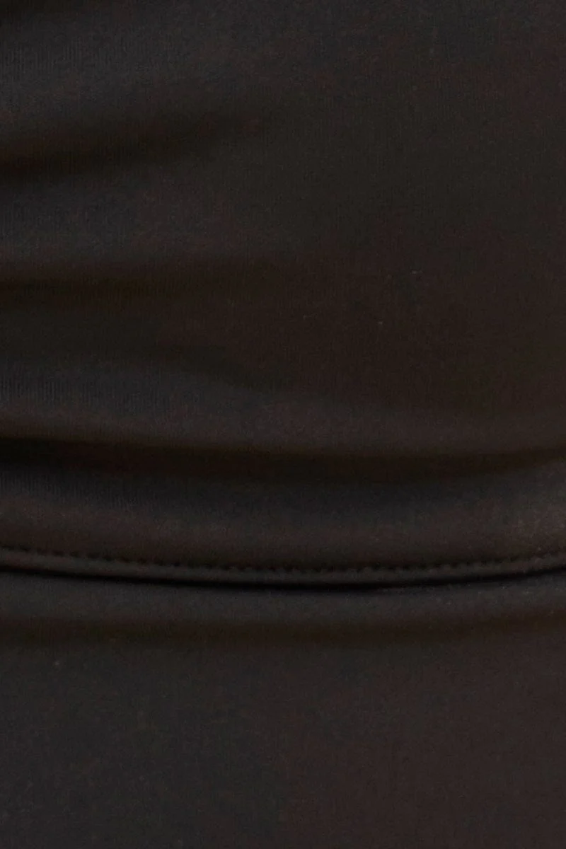 Black Sara Bralette Ruched Front - Image 6