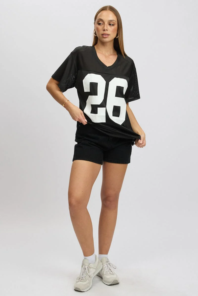 Black Sport Tee Short Sleeve - Image 2