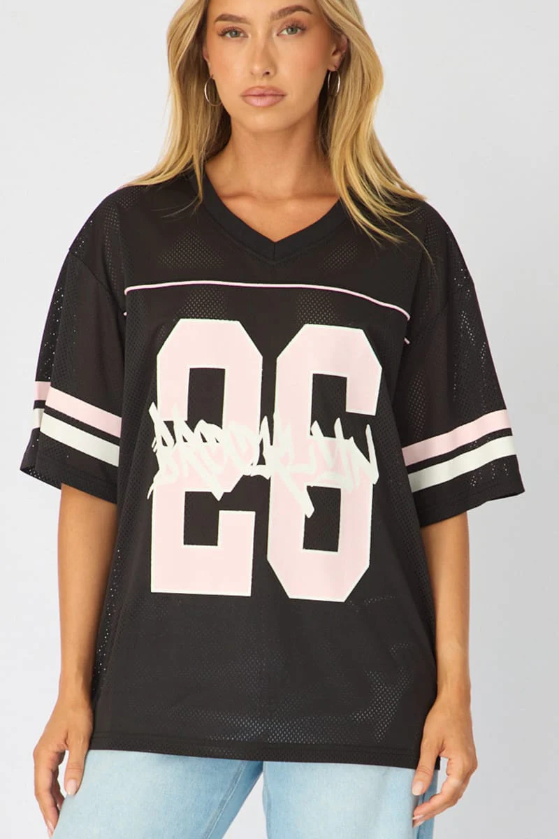 Black Sport Tee Short Sleeve