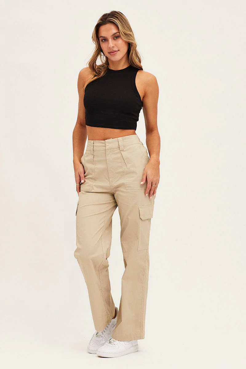 Black Tank Top Rib - Image 2