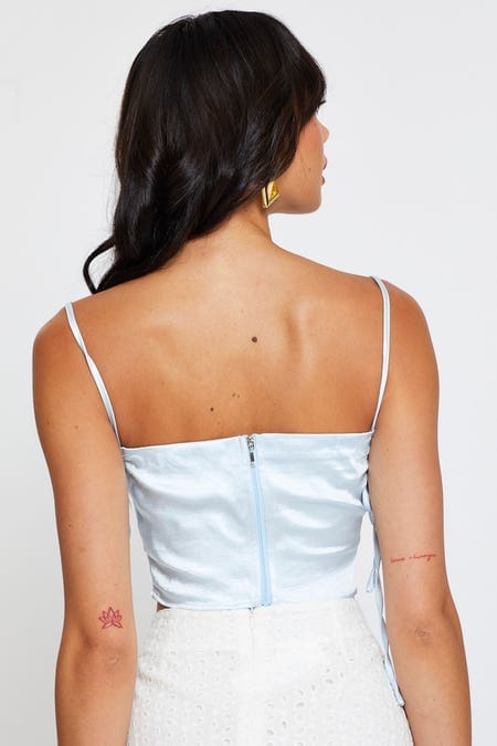 Blue Cami Top Sleeveless - Image 5