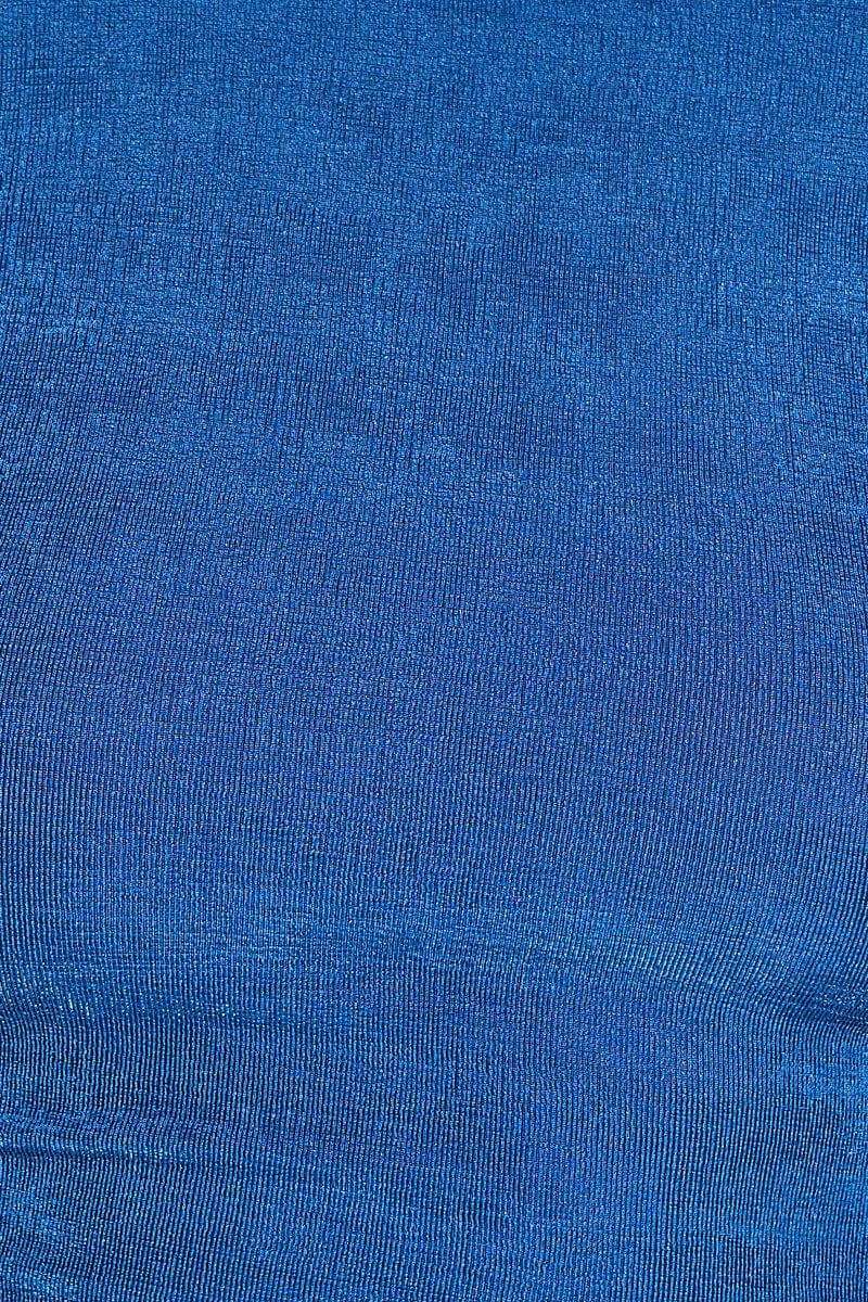 Blue Crop Top Long Sleeve - Image 6