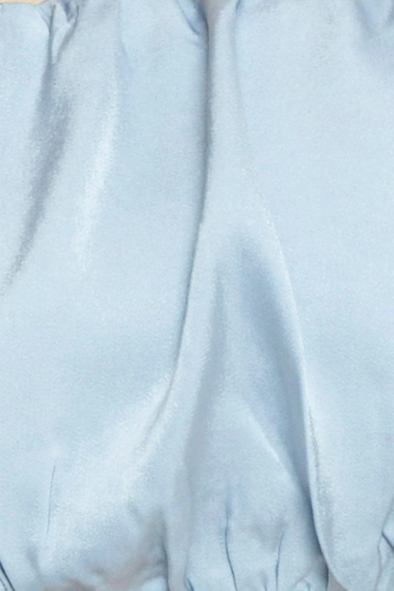 Blue Singlet Top Sleeveless Cowl Neck - Image 6
