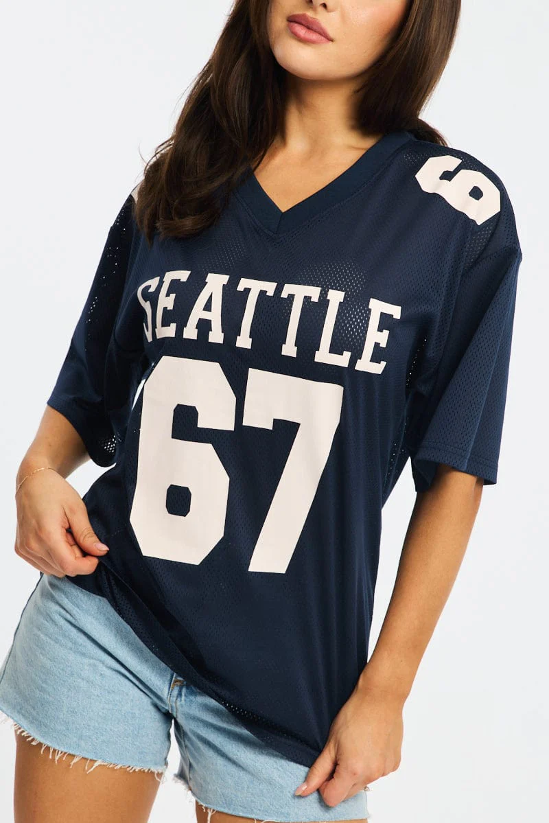 Blue Sport Tee Short Sleeve - Image 5