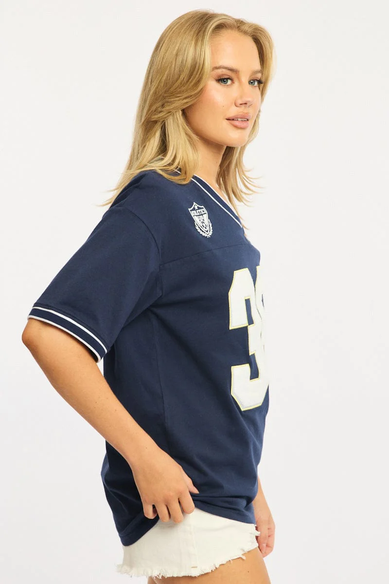 Blue Sport Tee Short Sleeve - Image 4
