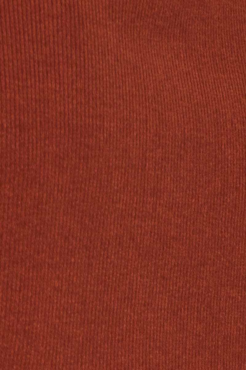 Brown Crop Top Sleeveless - Image 6