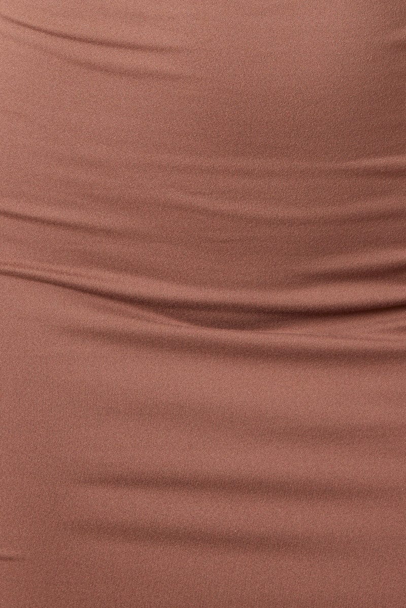 Brown Dress Sleeveless Scoop Neck Supersoft - Image 6