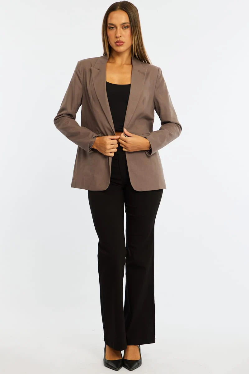 Brown Oversized Blazer - Image 3