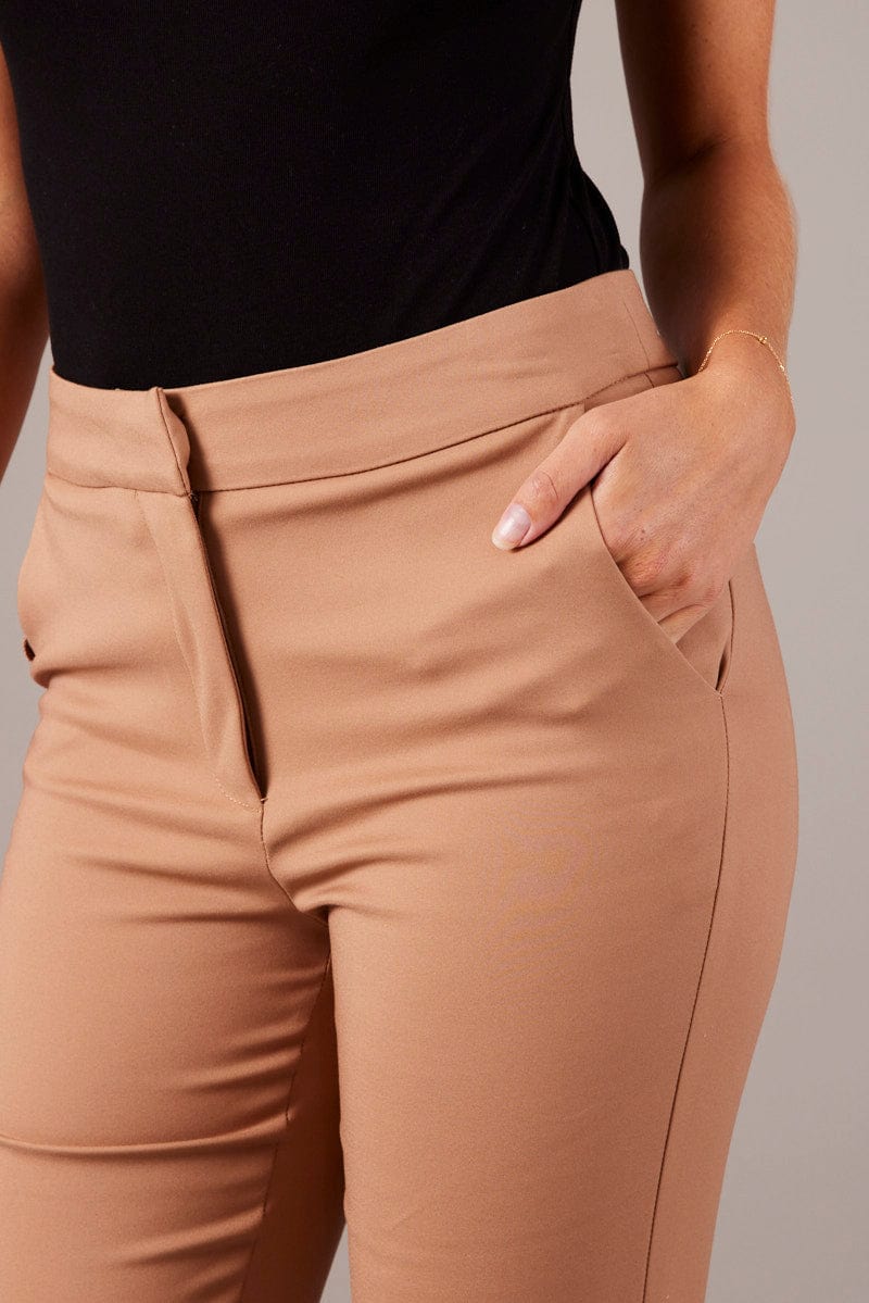 Brown Slim Pants High Rise - Image 6