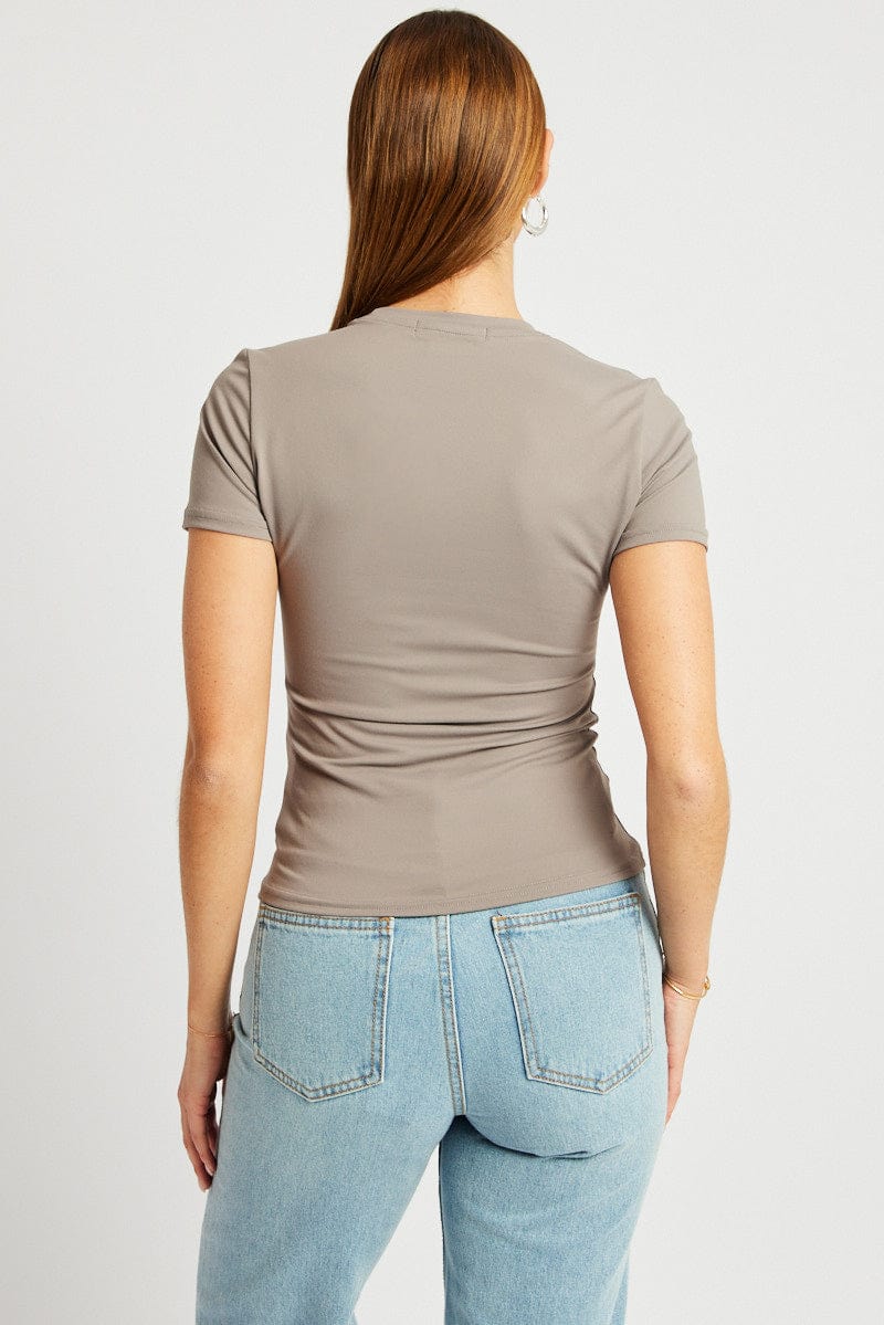 Brown Supersoft Top Short Sleeve - Image 5
