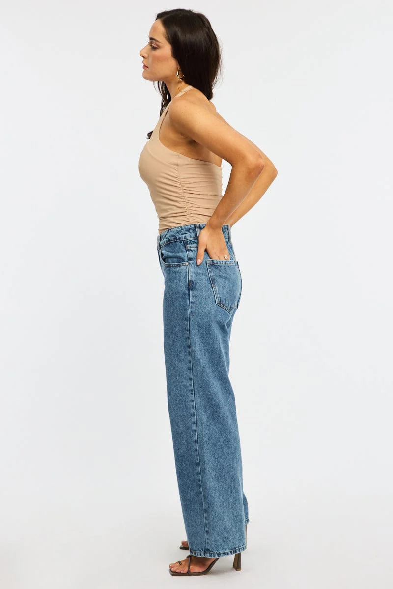 Denim Baggy Jeans Low Rise - Image 3