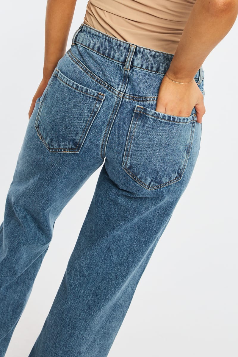 Denim Baggy Jeans Low Rise - Image 4