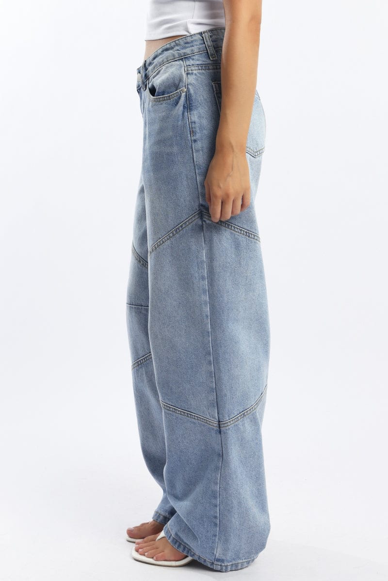 Denim Barrel Jeans Low rise - Image 3