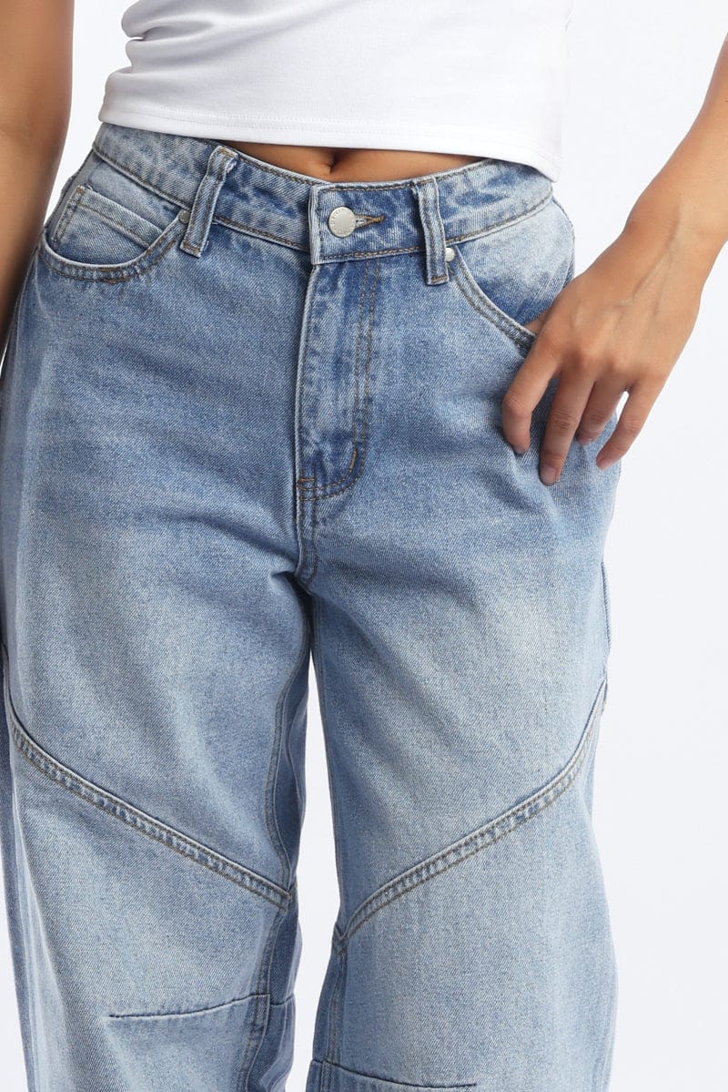 Denim Barrel Jeans Low rise - Image 5