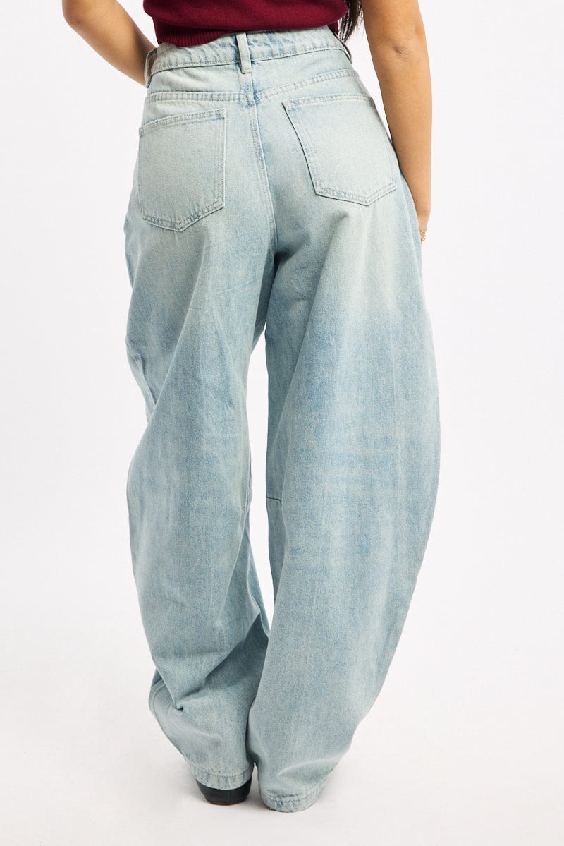 Denim Barrel Jeans Low Rise - Image 4