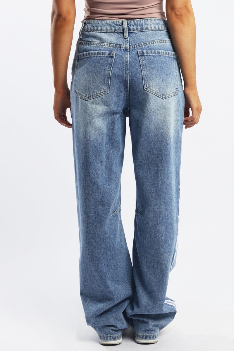 Denim Barrel Jeans Mid Rise - Image 4