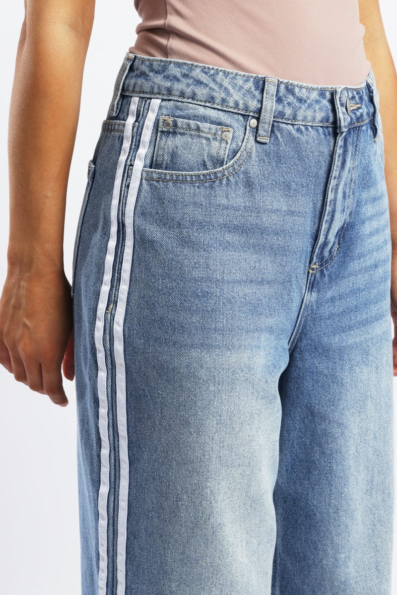 Denim Barrel Jeans Mid Rise - Image 5