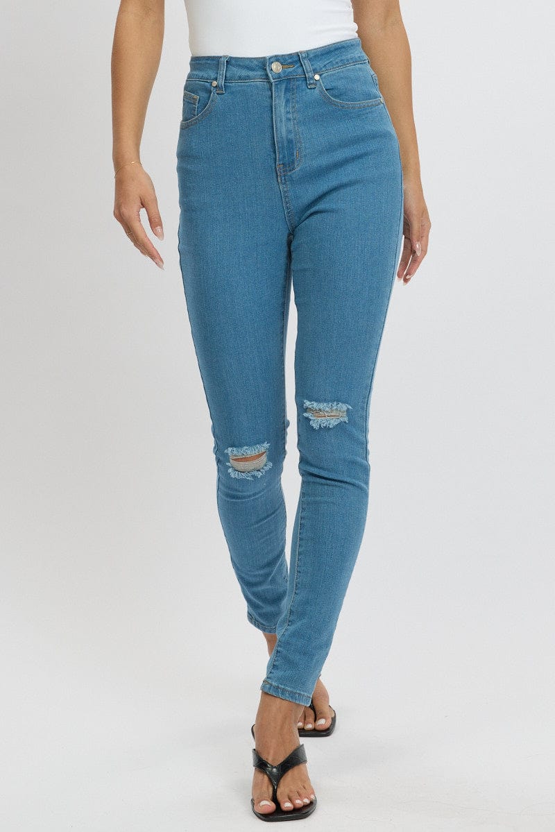 Denim Skinny Jean High Rise - Image 3
