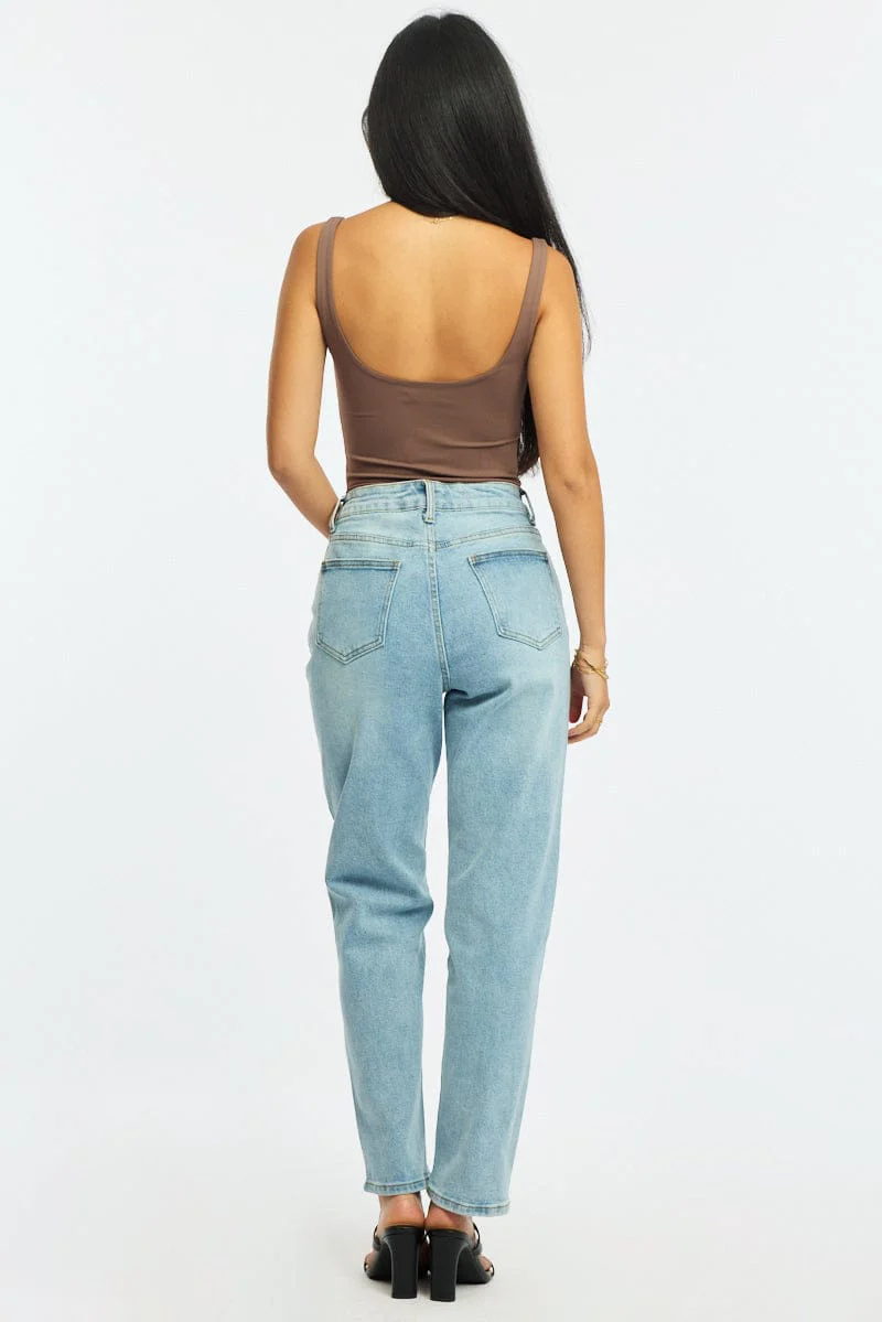 Denim Skinny Jeans Mid Rise - Image 5
