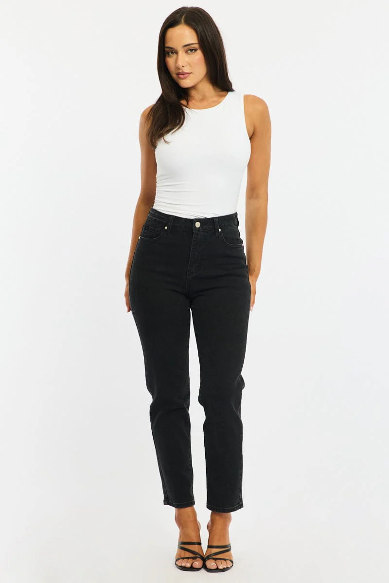 Denim Skinny Jeans Mid Rise - Image 3