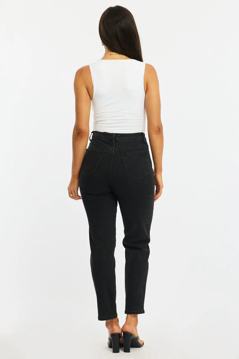 Denim Skinny Jeans Mid Rise - Image 5