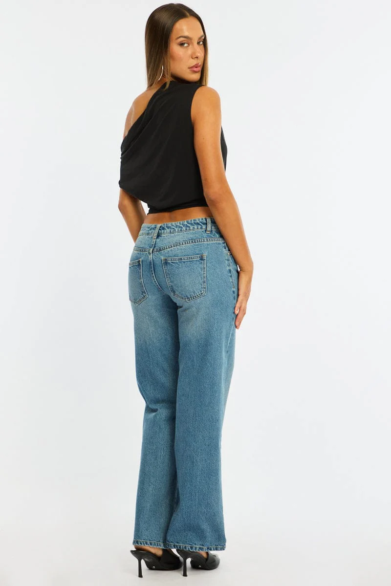 Denim Straight Jean Low Rise Light Wash - Image 5