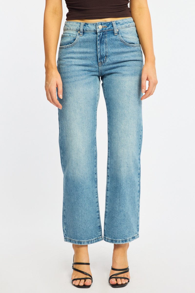 Denim Straight Leg Mid Rise - Image 2