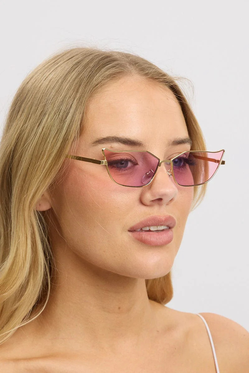 Gold Fashion Sunglasses