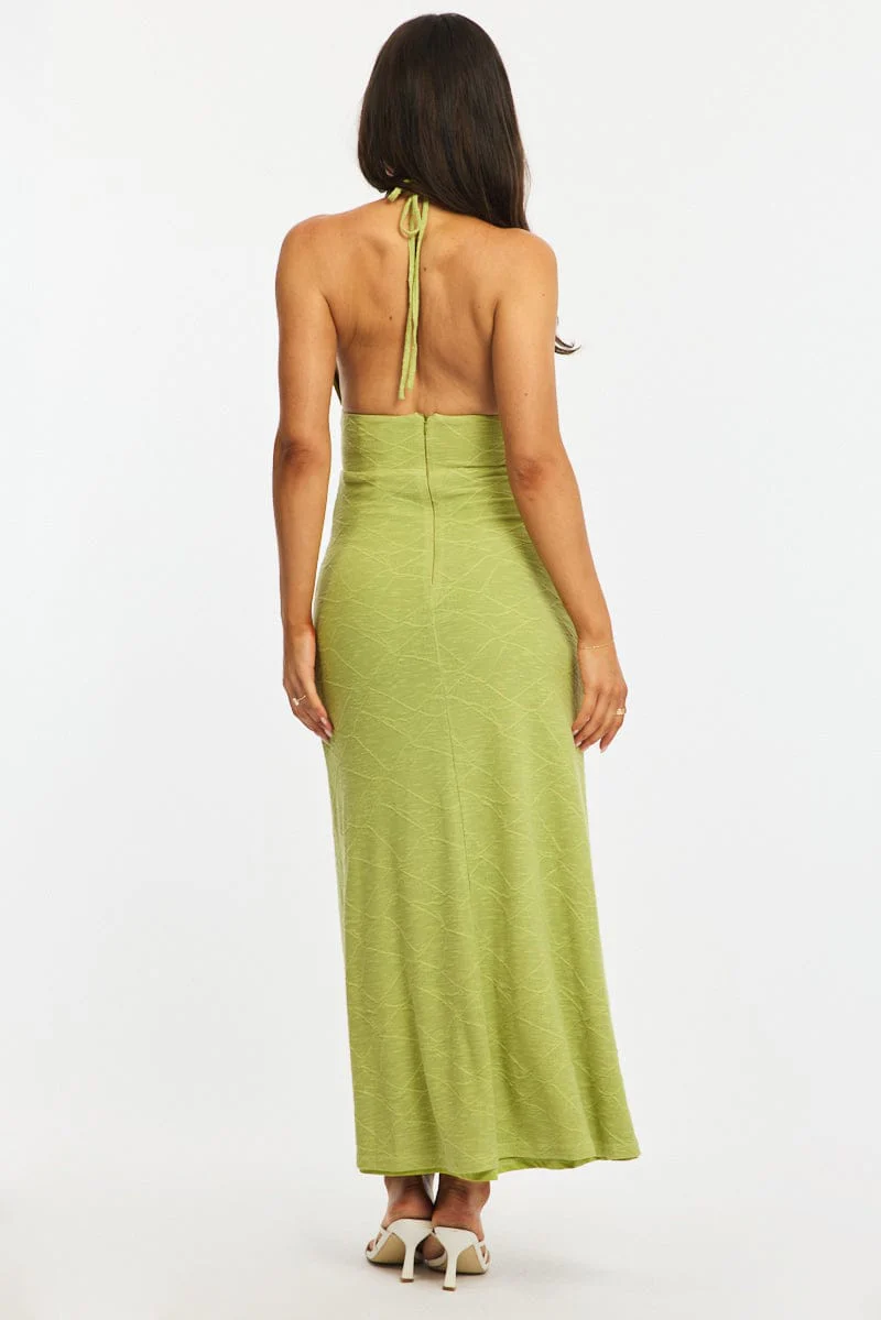 Green Bodycon Dress Sleeveless - Image 4