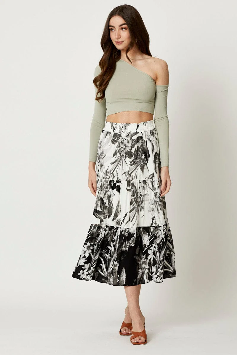 Green Cold Shoulder Top - Image 2