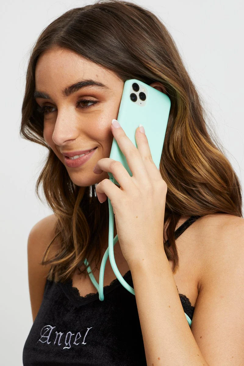 Green I Phone 11 Pro Smartphone Crossbody Bag - Image 2