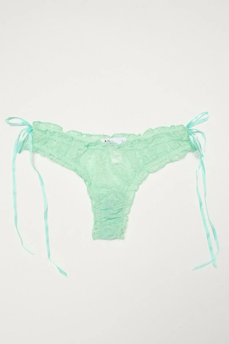 Green Lace Lingerie Set - Image 2