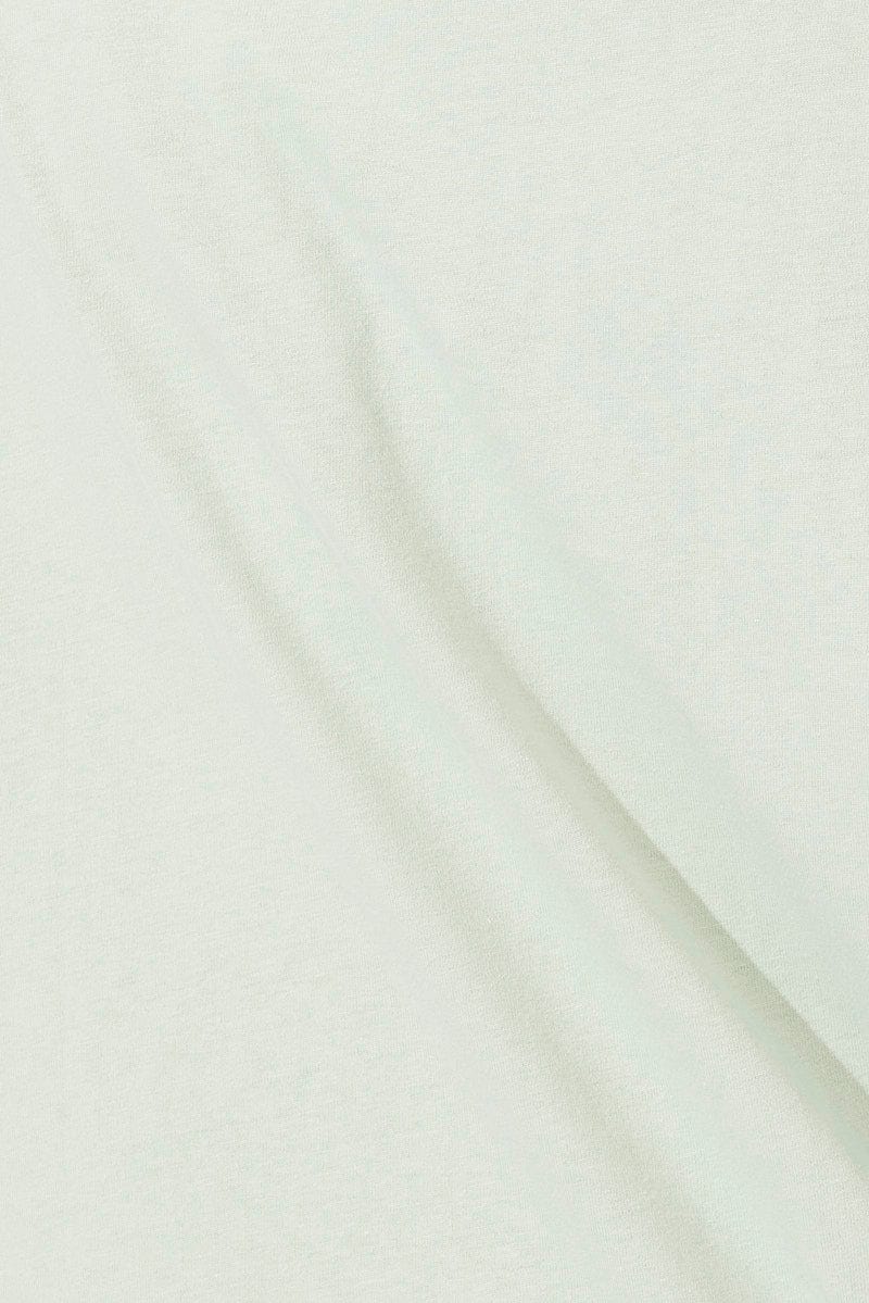 Green Oversized T Shirt Short Sleeve Crew Neck - Image 6