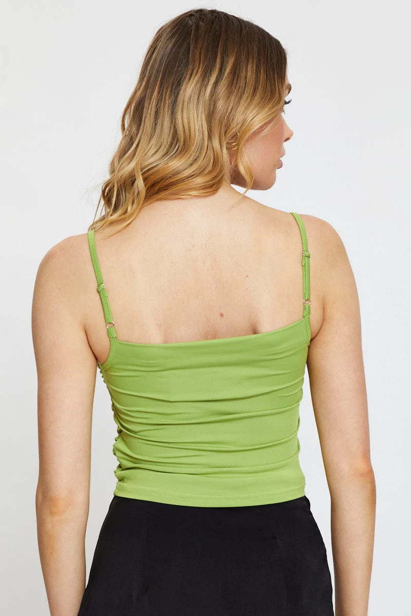 Green Ruched Top - Image 5