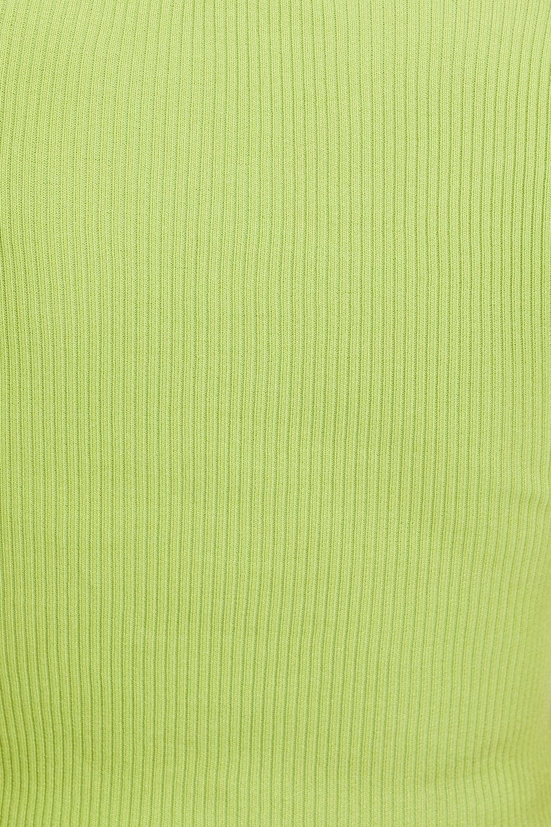 Green Short Sleeve Knit Top - Image 6