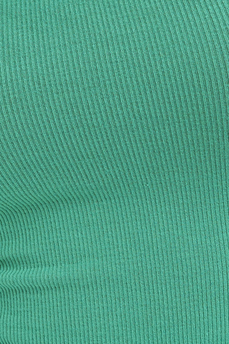 Green Singlet Top Round Neck - Image 6