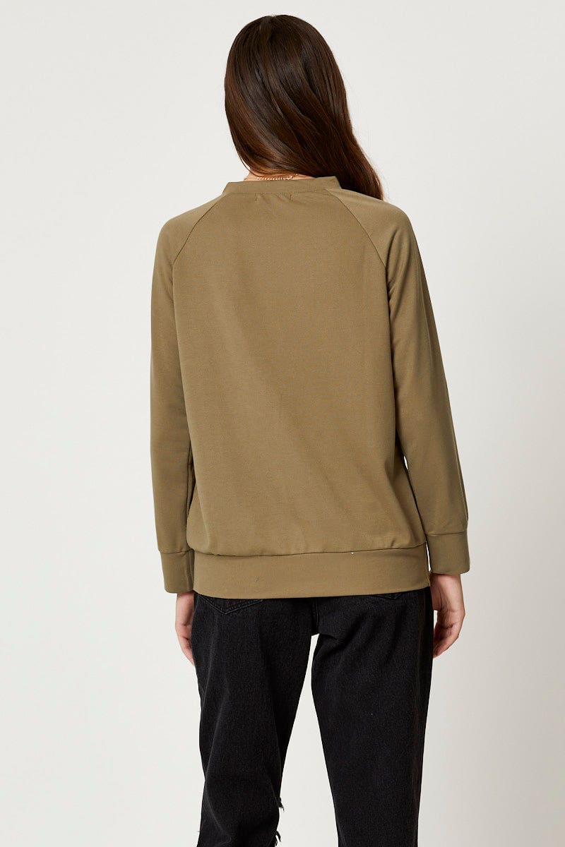 Green Smiley Face Sweater - Image 3